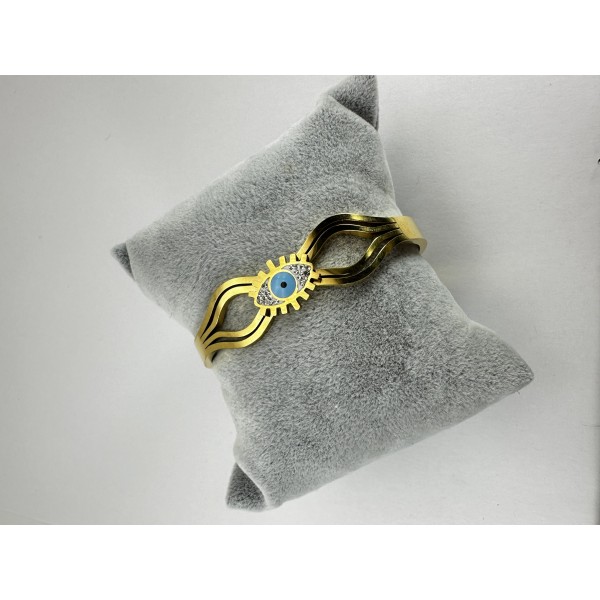 Gold Nazar Boncuklu Bileklik